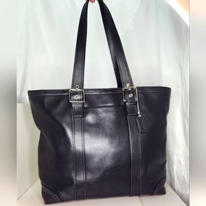 XX SOLD XX   EUC Vintage Coach Hampton Glovetanned Leather Large Tote Bag